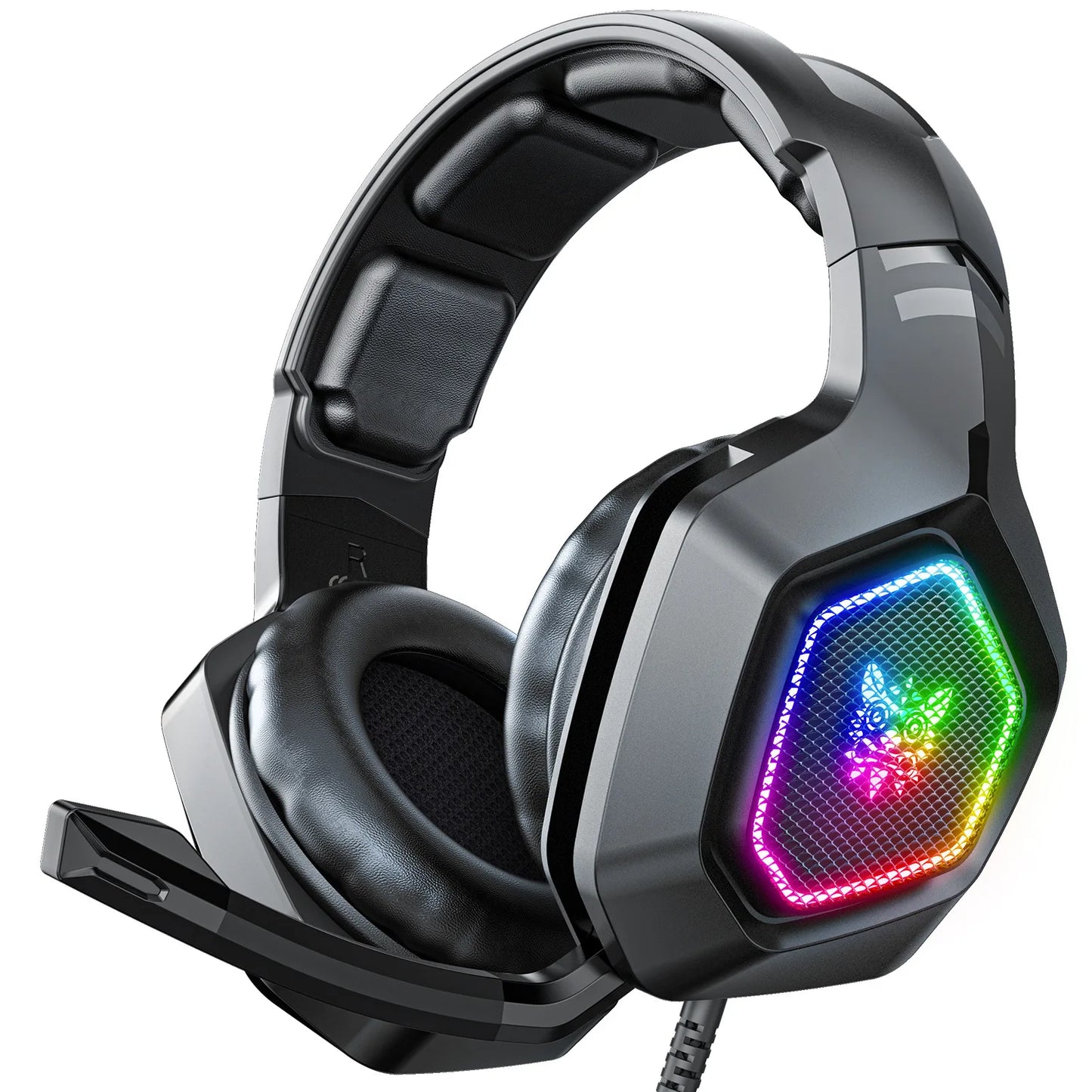 K10 Esports Level Headworn Game Earphones Computer Eating Chicken PS4 Subwoofer Noise Reduction Earphones 7.1