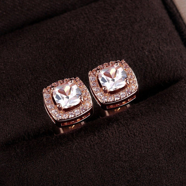  Ladies Fashion Zircon Earrings