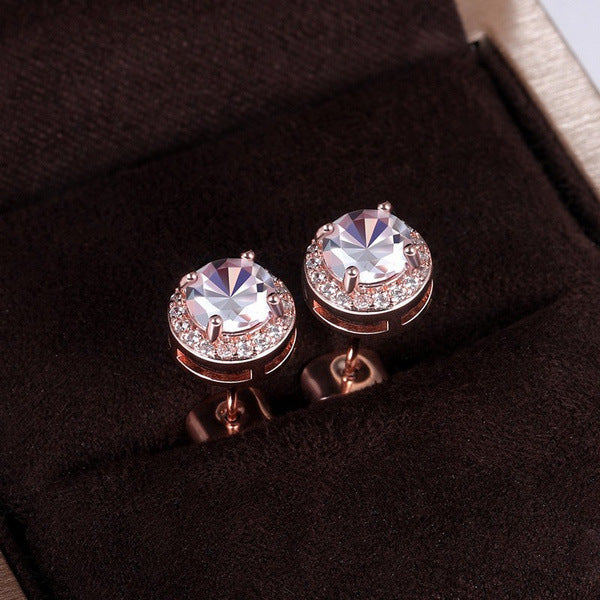  Ladies Fashion Zircon Earrings