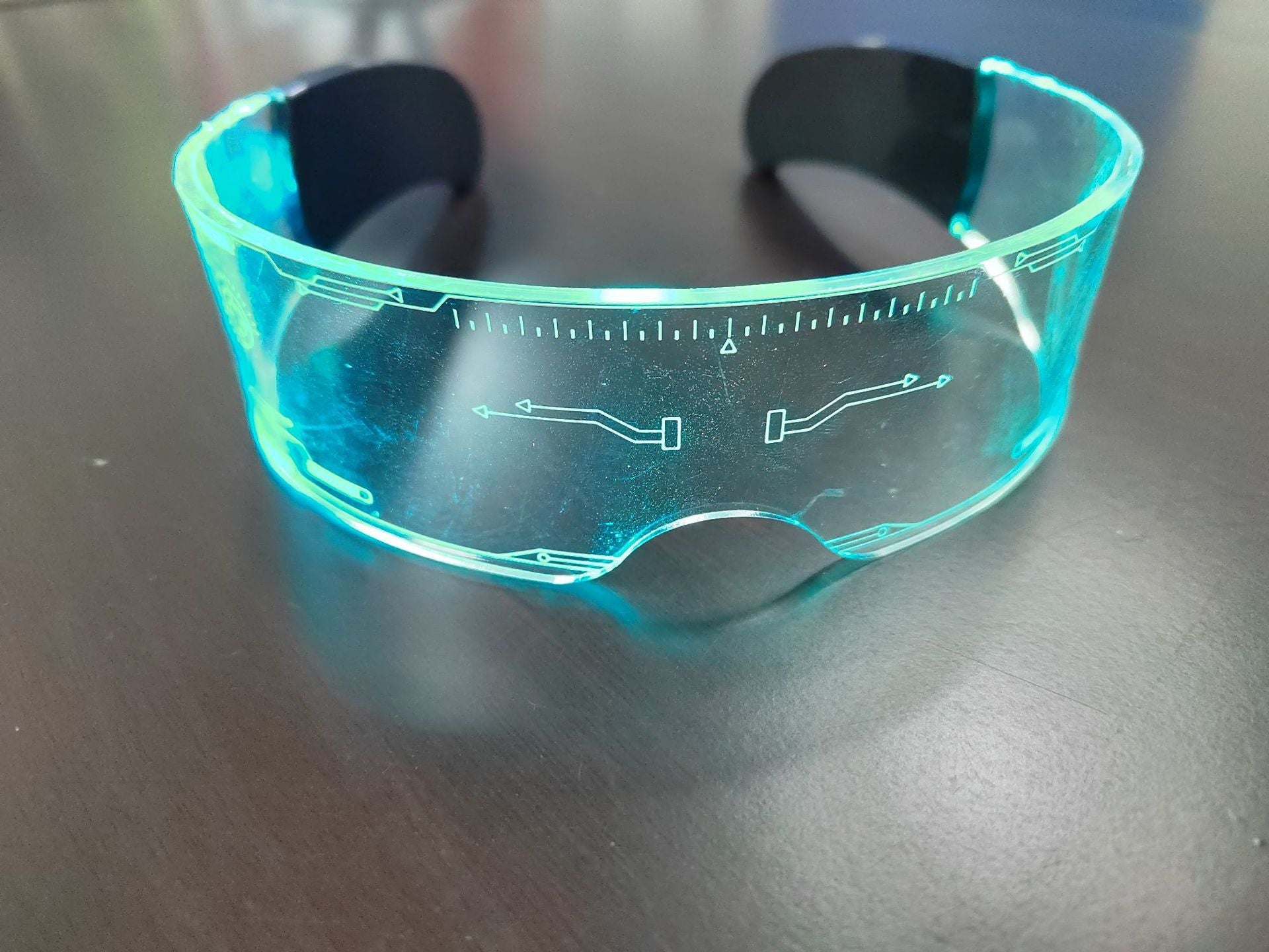 LED Luminous Glasses Bar Party Dance Technology Glasses Acrylic Goggles Colorful Luminous Glasses Factory