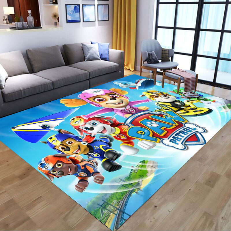  PAW Patrol Bathroom Carpet Anime Chase Marshall Flannel Rug Living Room Floor Mat Kitchen Bedroom Washable Non-slip Door Mats