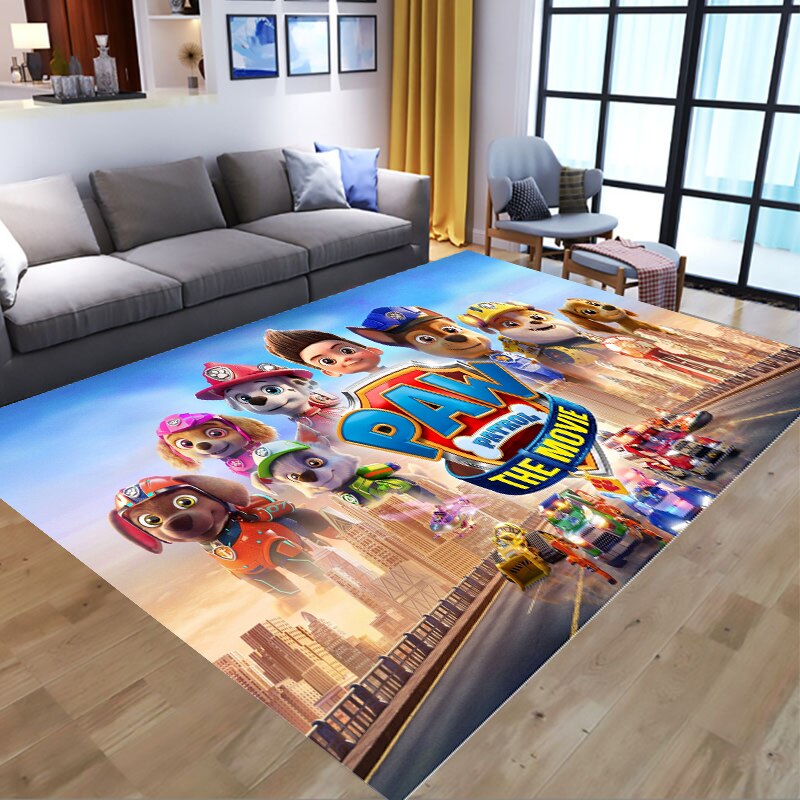 PAW Patrol Bathroom Carpet Anime Chase Marshall Flannel Rug Living Room Floor Mat Kitchen Bedroom Washable Non-slip Door Mats