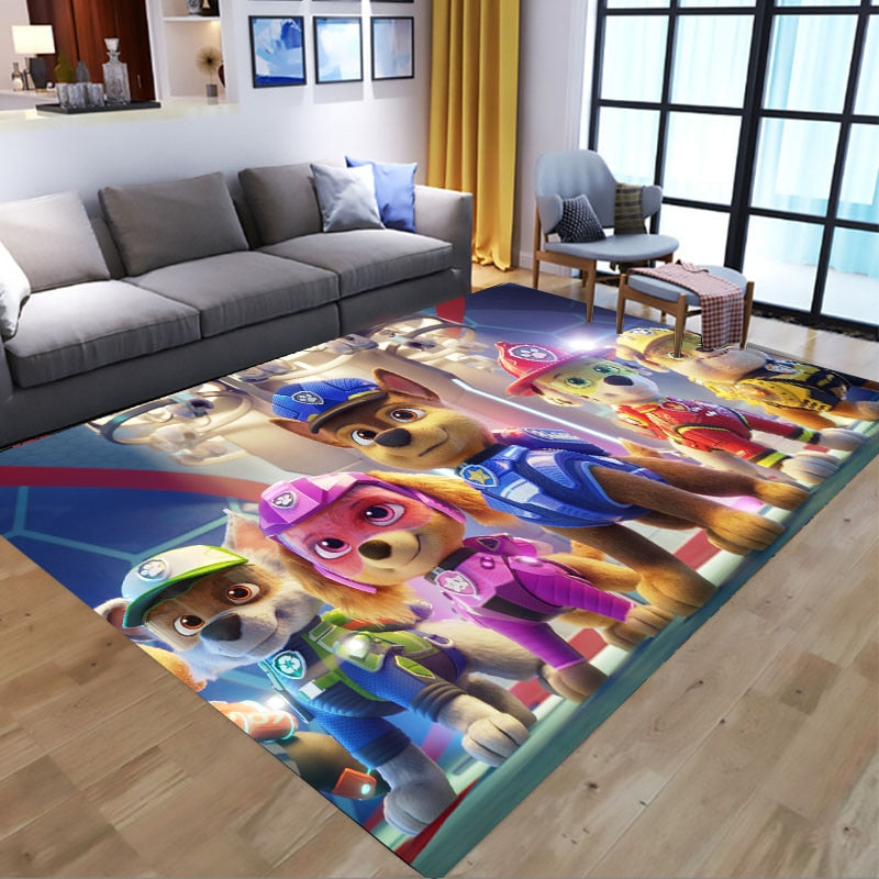  PAW Patrol Bathroom Carpet Anime Chase Marshall Flannel Rug Living Room Floor Mat Kitchen Bedroom Washable Non-slip Door Mats