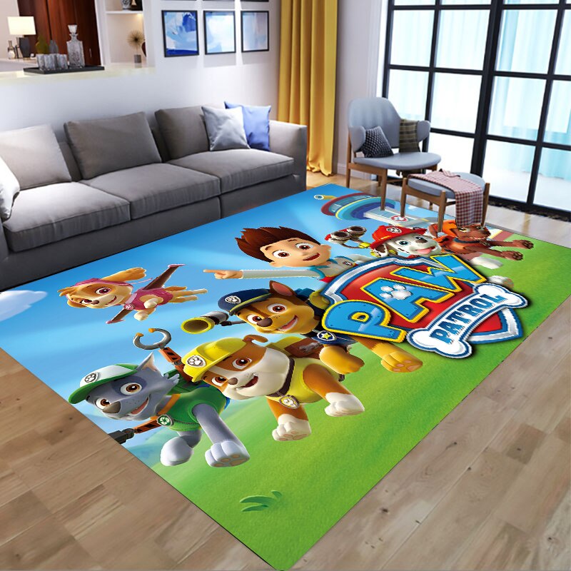  PAW Patrol Bathroom Carpet Anime Chase Marshall Flannel Rug Living Room Floor Mat Kitchen Bedroom Washable Non-slip Door Mats