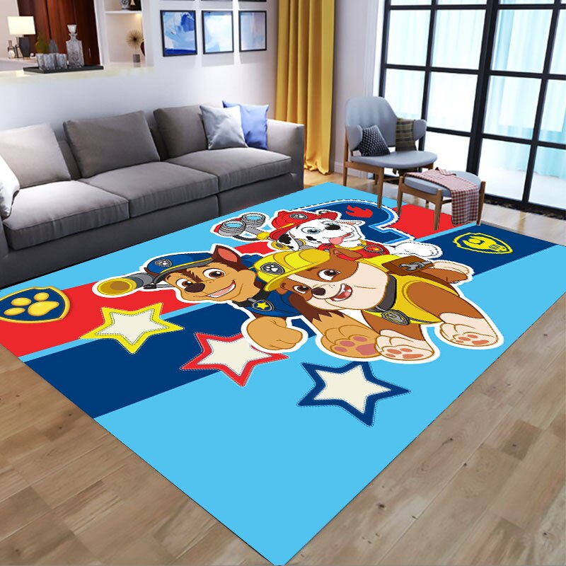 PAW Patrol Bathroom Carpet Anime Chase Marshall Flannel Rug Living Room Floor Mat Kitchen Bedroom Washable Non-slip Door Mats