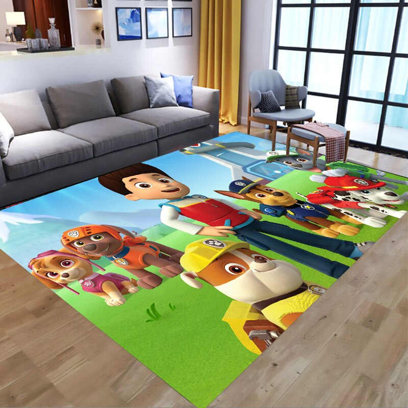  PAW Patrol Bathroom Carpet Anime Chase Marshall Flannel Rug Living Room Floor Mat Kitchen Bedroom Washable Non-slip Door Mats