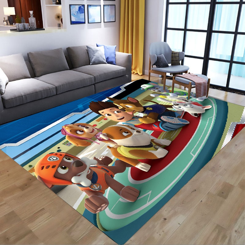  PAW Patrol Bathroom Carpet Anime Chase Marshall Flannel Rug Living Room Floor Mat Kitchen Bedroom Washable Non-slip Door Mats