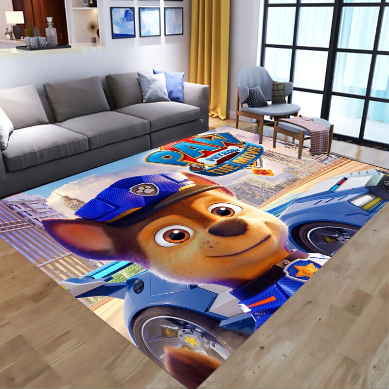  PAW Patrol Bathroom Carpet Anime Chase Marshall Flannel Rug Living Room Floor Mat Kitchen Bedroom Washable Non-slip Door Mats