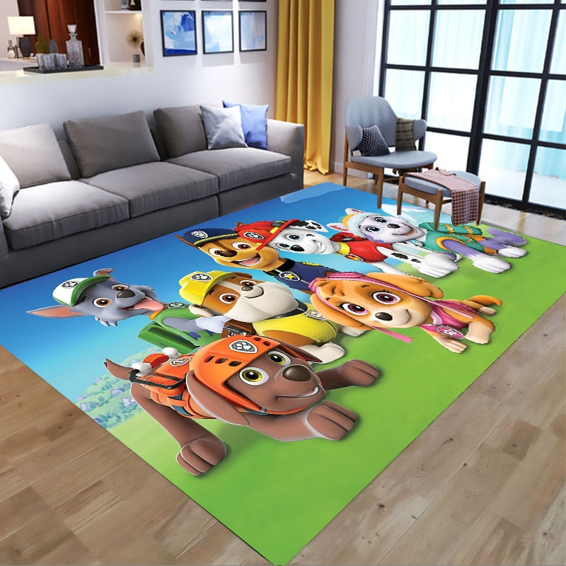  PAW Patrol Bathroom Carpet Anime Chase Marshall Flannel Rug Living Room Floor Mat Kitchen Bedroom Washable Non-slip Door Mats