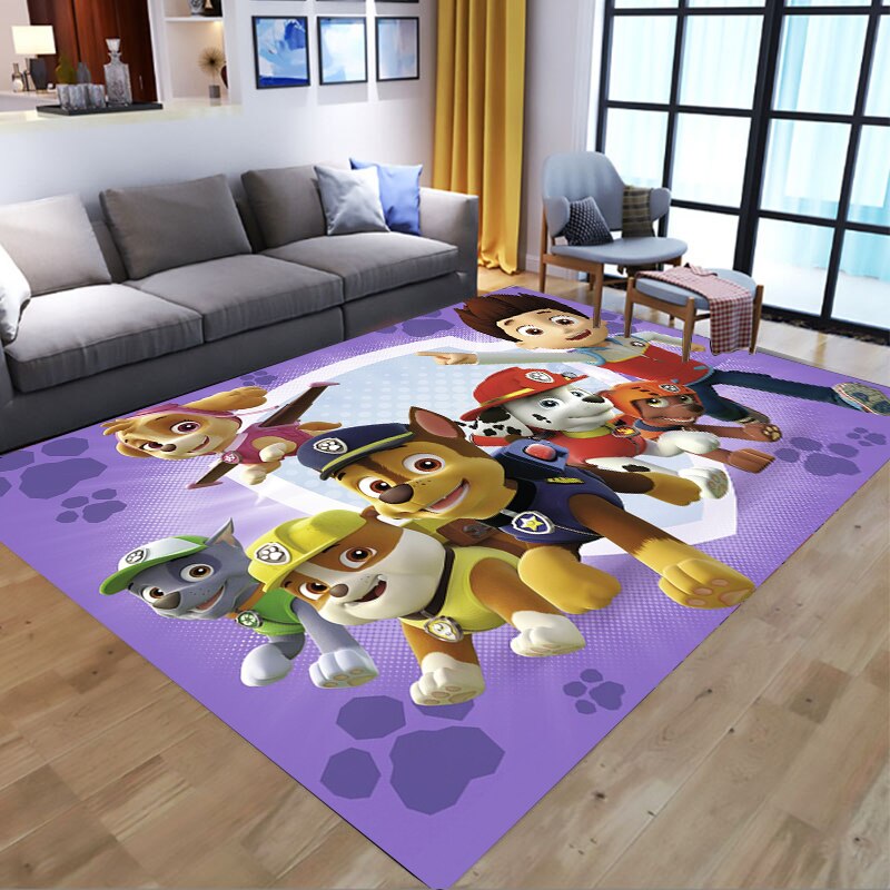  PAW Patrol Bathroom Carpet Anime Chase Marshall Flannel Rug Living Room Floor Mat Kitchen Bedroom Washable Non-slip Door Mats