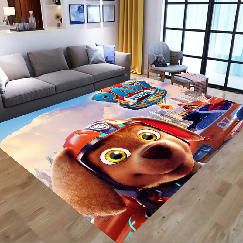  PAW Patrol Bathroom Carpet Anime Chase Marshall Flannel Rug Living Room Floor Mat Kitchen Bedroom Washable Non-slip Door Mats