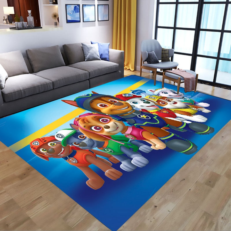  PAW Patrol Bathroom Carpet Anime Chase Marshall Flannel Rug Living Room Floor Mat Kitchen Bedroom Washable Non-slip Door Mats