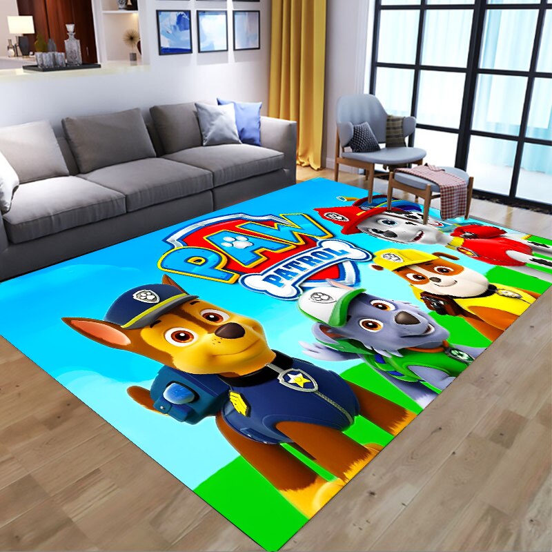  PAW Patrol Bathroom Carpet Anime Chase Marshall Flannel Rug Living Room Floor Mat Kitchen Bedroom Washable Non-slip Door Mats