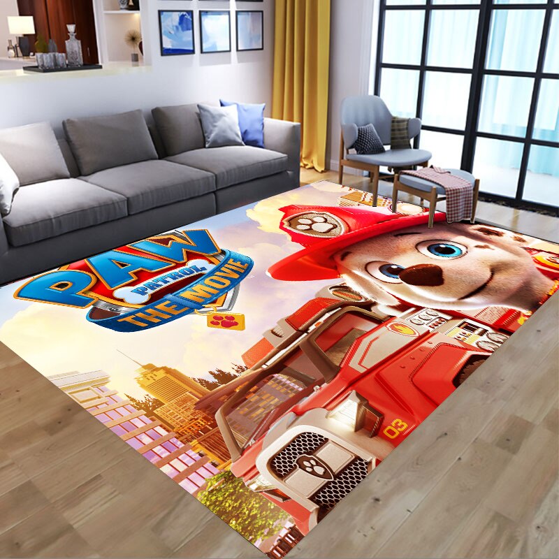  PAW Patrol Bathroom Carpet Anime Chase Marshall Flannel Rug Living Room Floor Mat Kitchen Bedroom Washable Non-slip Door Mats