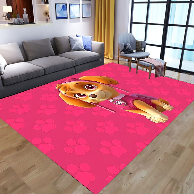  PAW Patrol Bathroom Carpet Anime Chase Marshall Flannel Rug Living Room Floor Mat Kitchen Bedroom Washable Non-slip Door Mats