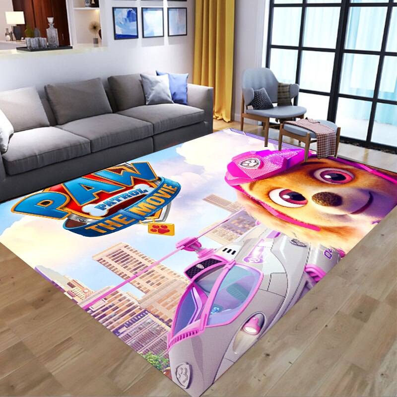  PAW Patrol Bathroom Carpet Anime Chase Marshall Flannel Rug Living Room Floor Mat Kitchen Bedroom Washable Non-slip Door Mats