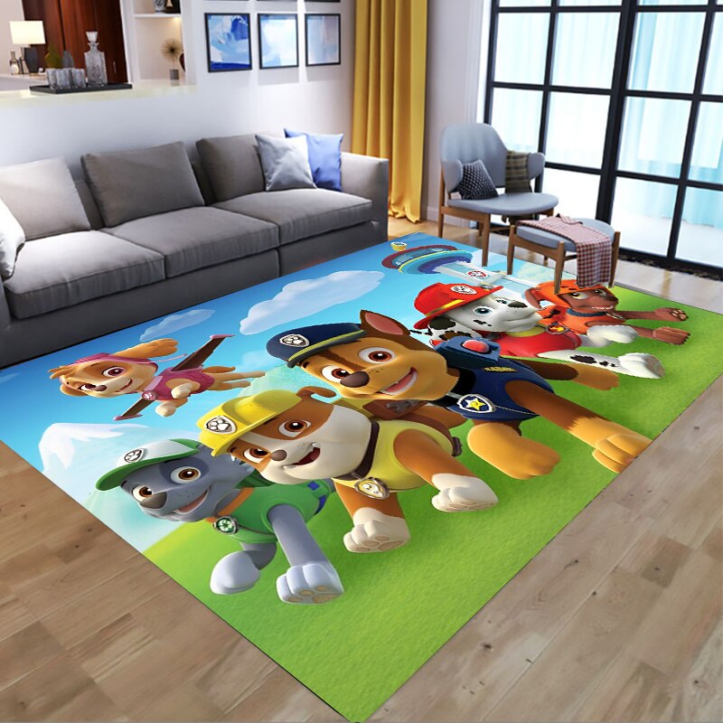  PAW Patrol Bathroom Carpet Anime Chase Marshall Flannel Rug Living Room Floor Mat Kitchen Bedroom Washable Non-slip Door Mats