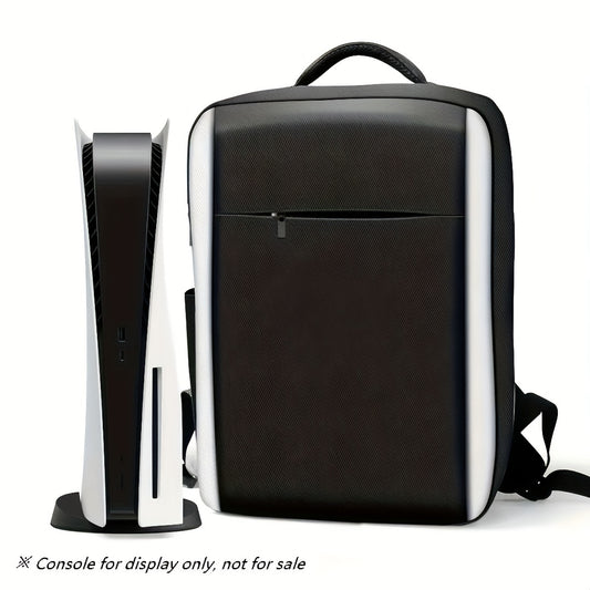 PS5 Console Backpack - Large Capacity Travel Case with Adjustable Straps, Durable Polyester Storage Bag for PlayStation 5 Console, Controllers, Headset & Accessories