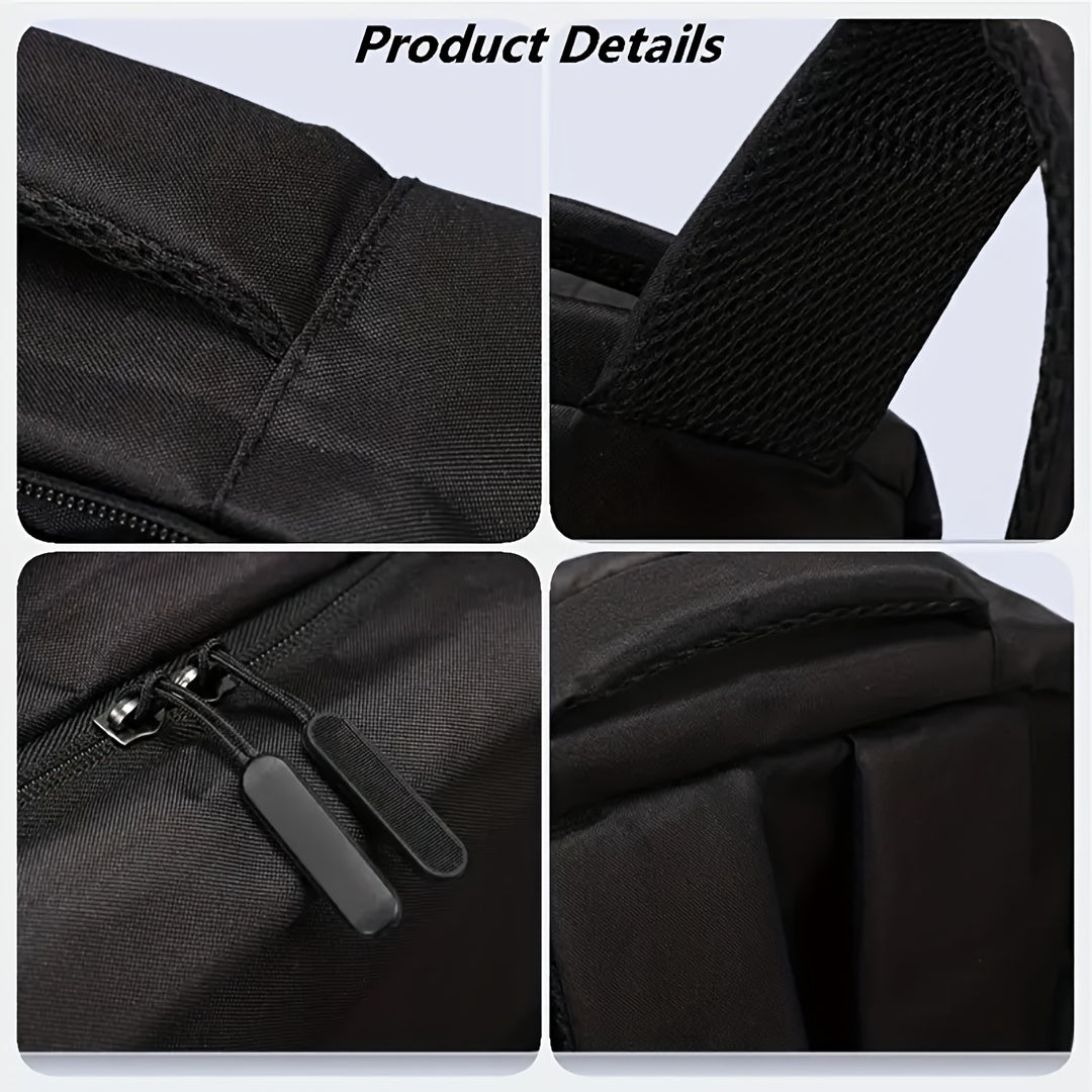 PS5 Console Backpack - Large Capacity Travel Case with Adjustable Straps, Durable Polyester Storage Bag for PlayStation 5 Console, Controllers, Headset & Accessories