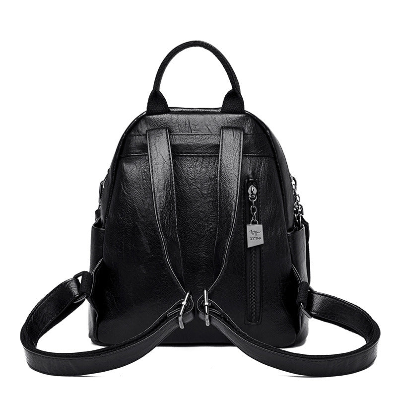 New Women's Backpack Korean Version All-match Large-capacity Shoulder Bag Fashion Casual College Student Travel Bag