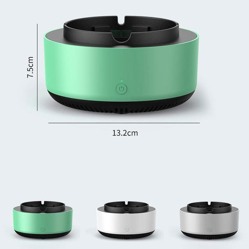 Electronic Smart Ashtray With Air Purifying Ability