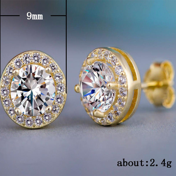  Ladies Fashion Zircon Earrings