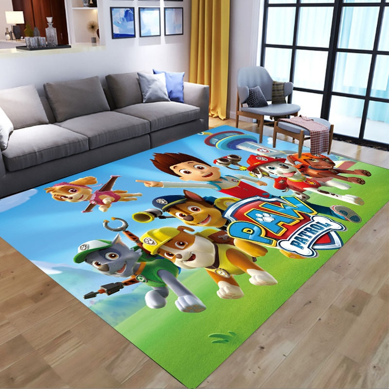  PAW Patrol Bathroom Carpet Anime Chase Marshall Flannel Rug Living Room Floor Mat Kitchen Bedroom Washable Non-slip Door Mats